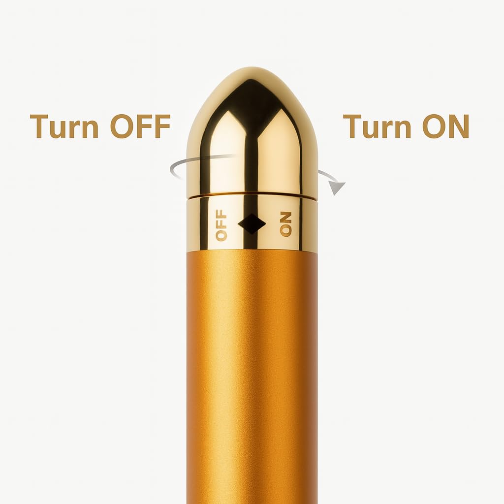 24K Electric Facial T-Massage Roller for Facial Glow and Relax