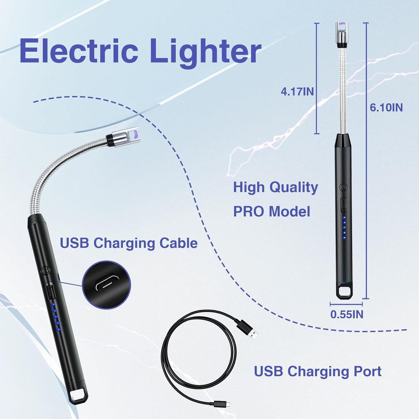 Electric 360° Flexible Plasma USB Lighter