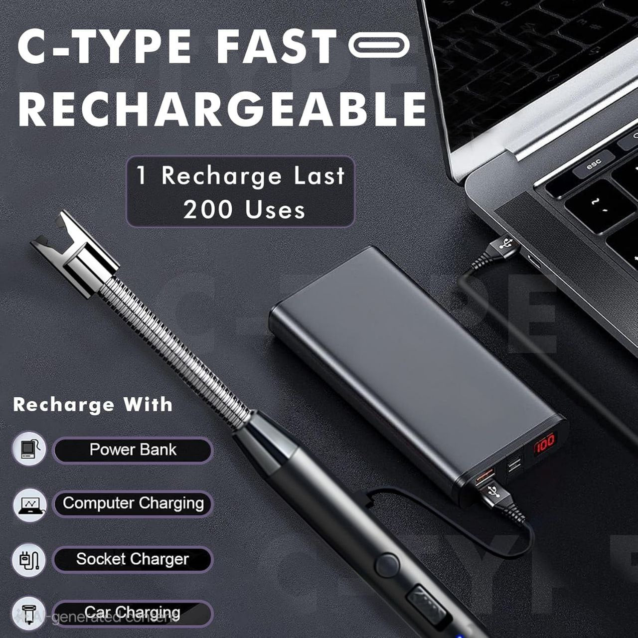 Electric 360° Flexible Plasma USB Lighter