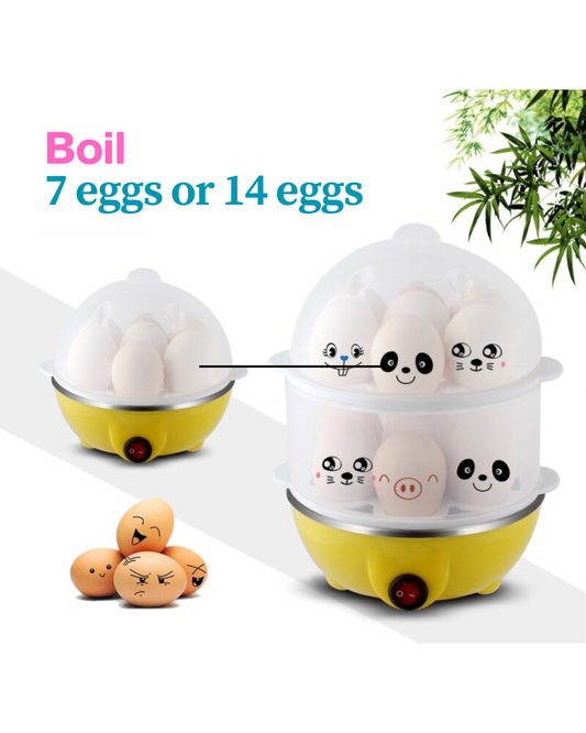 Portable Egg Boiler (7 or 14 Eggs) - Multi-Colour