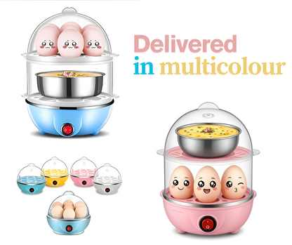 Portable Egg Boiler (7 or 14 Eggs) - Multi-Colour