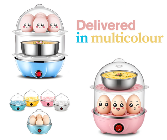 Portable Egg Boiler (7 or 14 Eggs) - Multi-Colour
