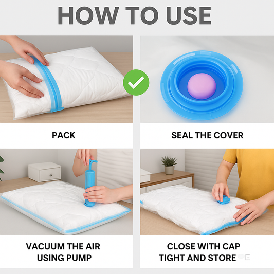 Vacuum Storage Bags (10 Pouches)